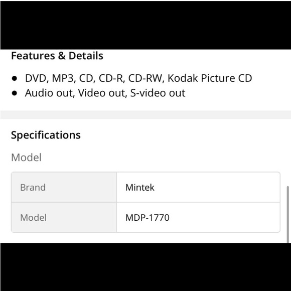 Mintek | 7" TFT Monitor Portable DVD MDP-1770 | DVD
Player | Video Travel Player - Picture 5 of 14